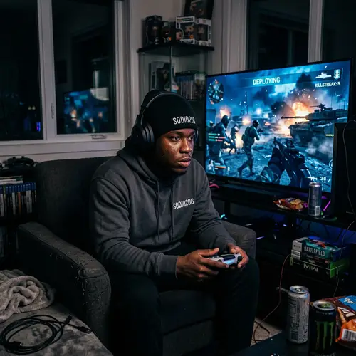 Sodiq206: Engrossed in Popular Military Video Game