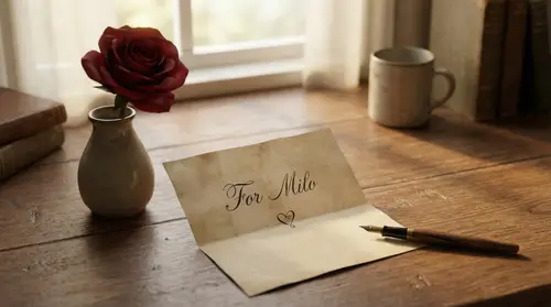 Romantic Valentine's Day Scene for Milo