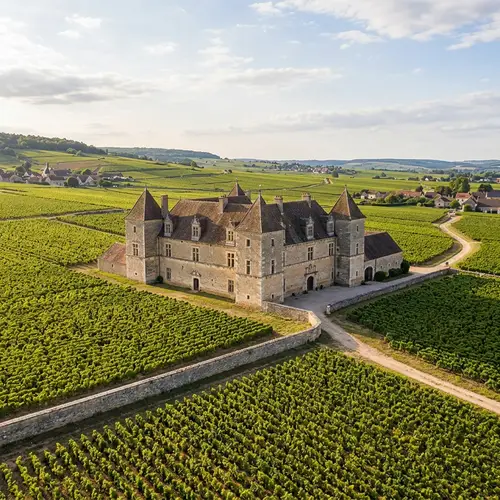 Château Clos de Vougeot in the Vineyards