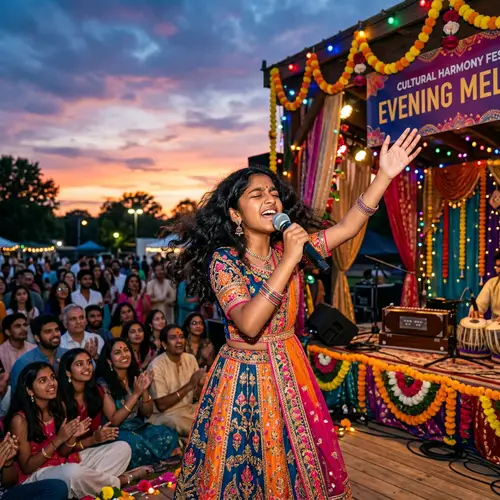 Emotional Singing Performance by South Asian Girl