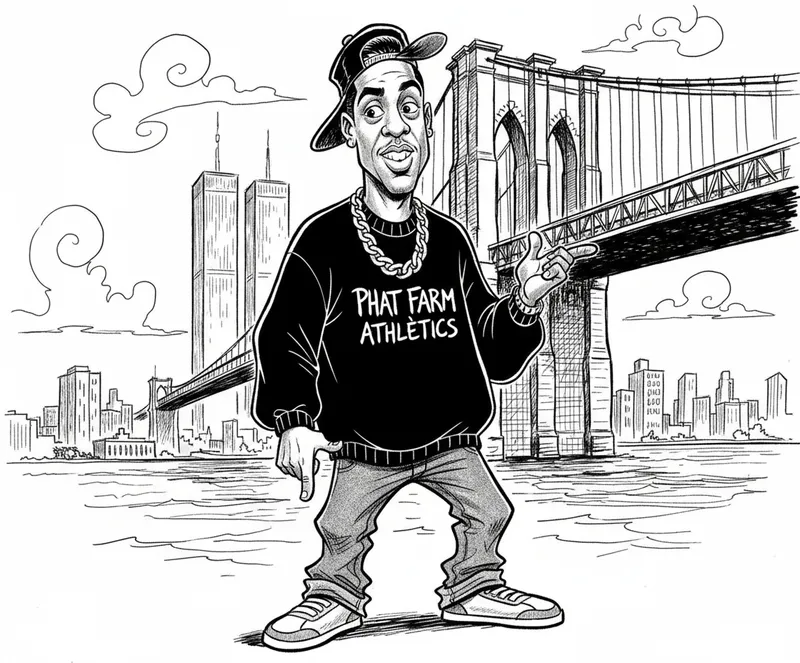 1940s Black and White Cartoon Illustration