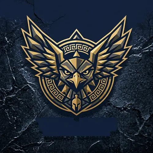 Eagle-Inspired Greek Titan Logo Design