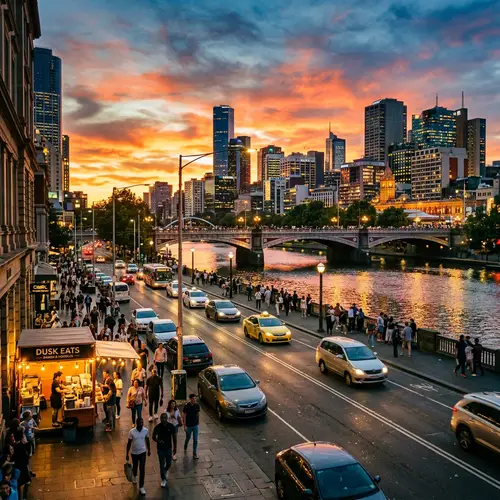 Vibrant Cityscape at Dusk | Spectacular Skylines & River Views