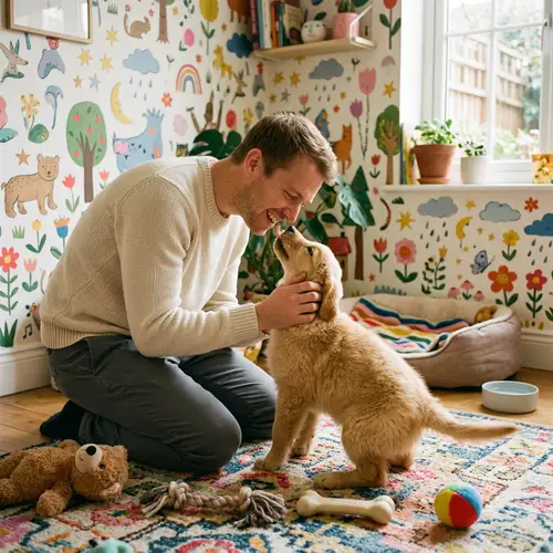 Whimsical First Day with Your New Puppy