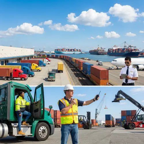 Modern Industrial Freight Transportation: Vast, Colorful, and Organized