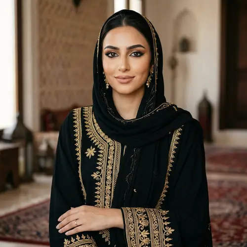 Detailed Portrait of a Beautiful Saudi Woman