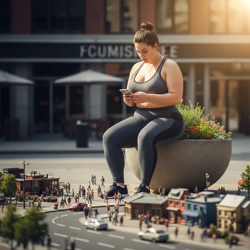 Giantess Fitness Influencer: Power and Presence