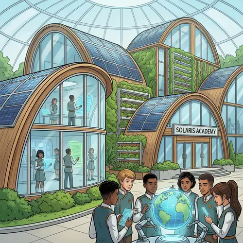 Futuristic School: Modern Design Meets Innovation