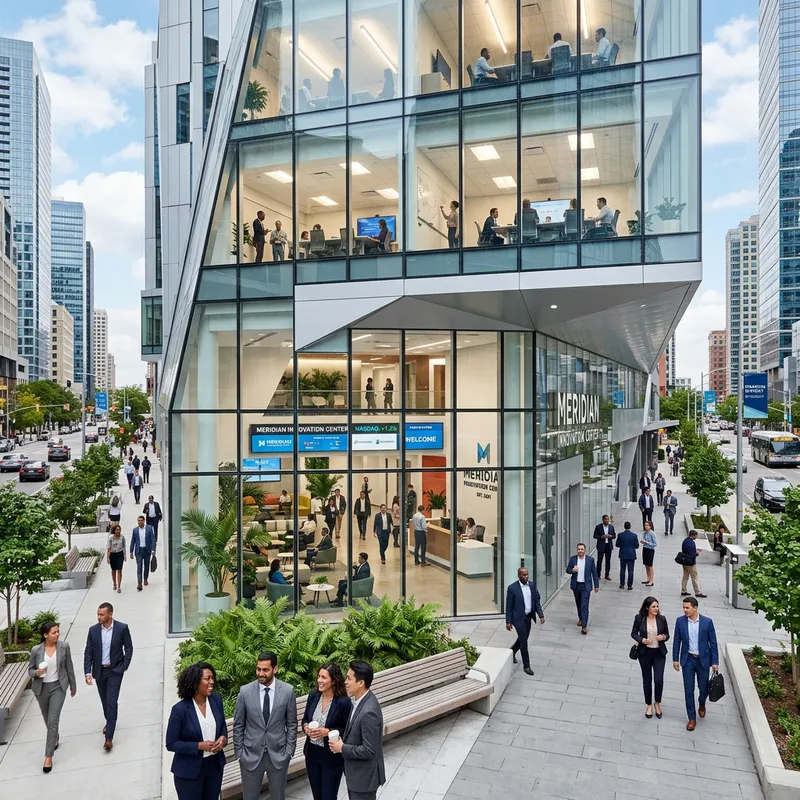 Thriving Business District and Modern Business Center