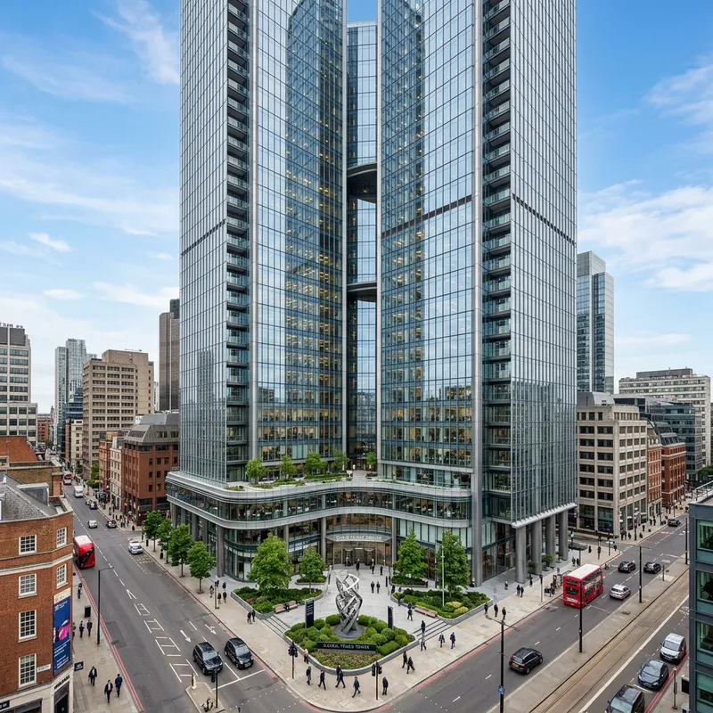 Современный Бизнес Центр - Модная Архитектура и Рабочее Пространство Современный Бизнес Центр - Модная Архитектура и Рабочее Пространство