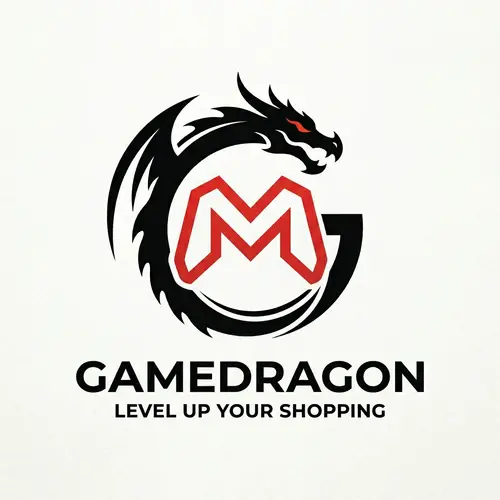 Unique Dragon Style G-M Gamepad Shopping Logo Design