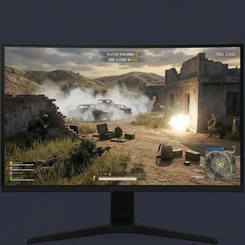 Generic Battle Royale Shooter Game - Intense Gunfight Scenario