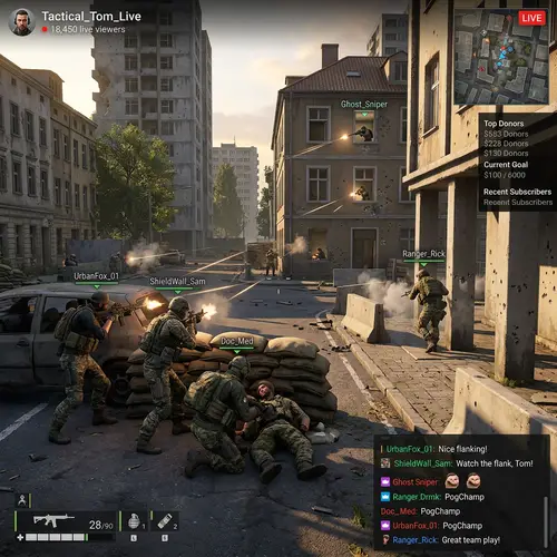 Online Multiplayer Gaming | Battleground Shootout Scene