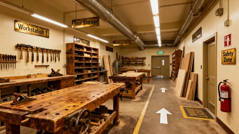 Complete Vintage Workshop Layout Design Guide
