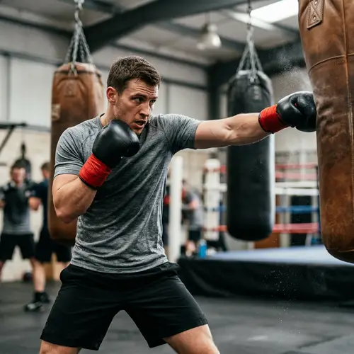 Man Throwing a Punch: Power and Technique