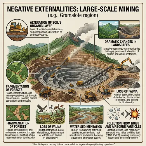 Negative Impacts of Large-Scale Mining on Environment