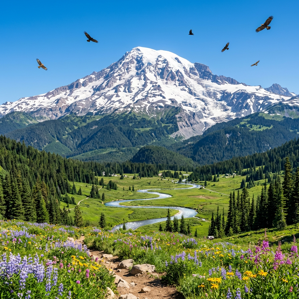 mountain landscape　山の風景 Realistic Mountain Landscape Photography - Majestic Summits