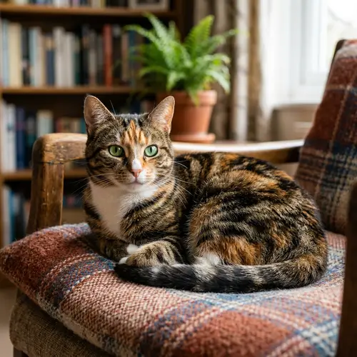 Detailed Digital Image of Common Domestic Cat