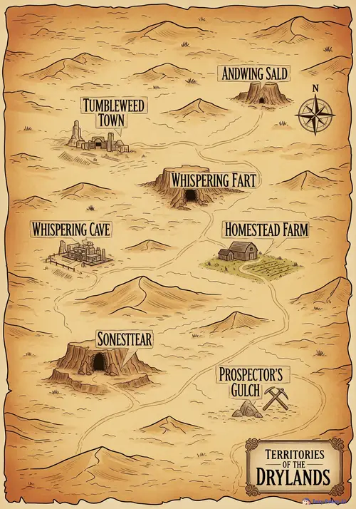 Explore a Unique Western Desert Map