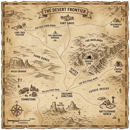 Explore a Unique Western Desert Map