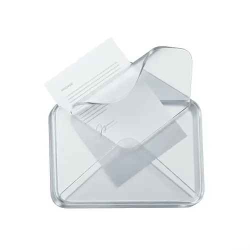 Elegant 3D Glassmorphism Mail Envelope Icon
