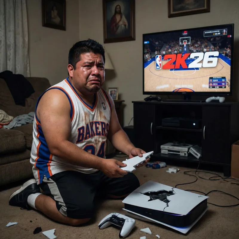 Funny Moment: Gamer Breaks PS5 Over 2K26 Loss Funny Moment: Gamer Breaks PS5 Over 2K26 Loss