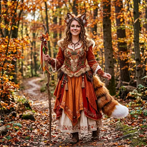 Artistic Women's Fox Costume