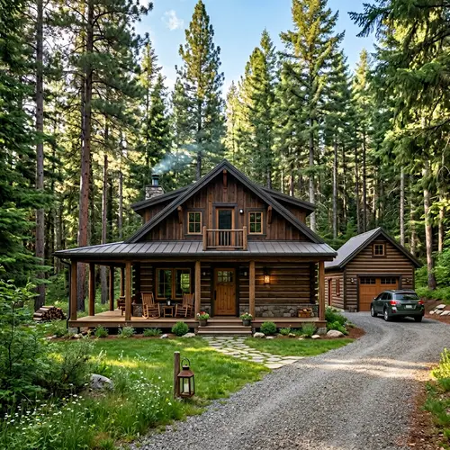 Charming Two-Story Cabin in the Woods