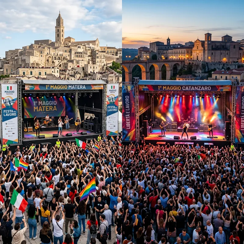 Vibrant May Day Concerts in Matera & Catanzaro