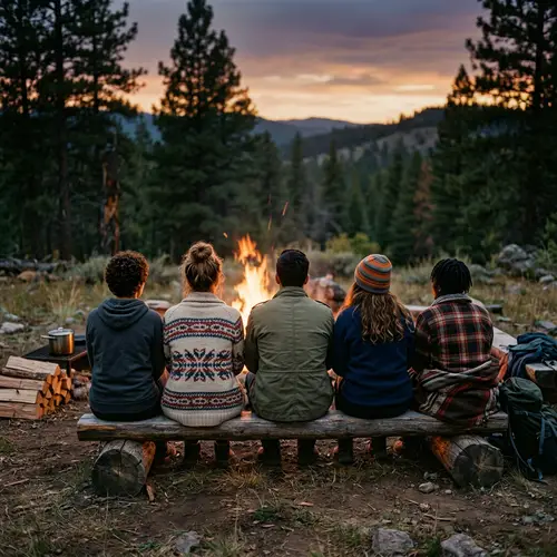 Mysterious Group Sitting Away from View
