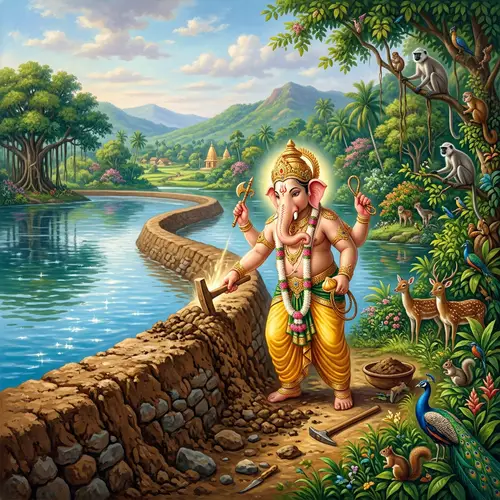 Ganesh Making Tank Bund | Mythological Figure Sculpting