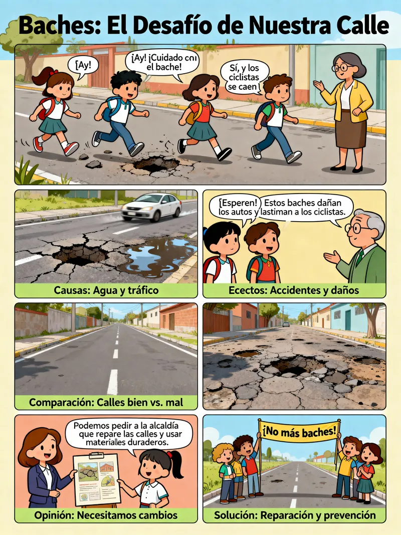 Comic on Community Pothole Issues and Solutions Comic on Community Pothole Issues and Solutions