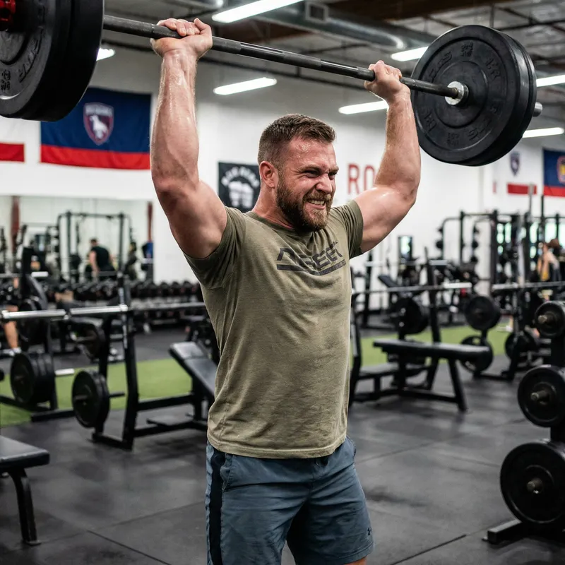 Hombre Musculoso: Strength & Fitness in Action