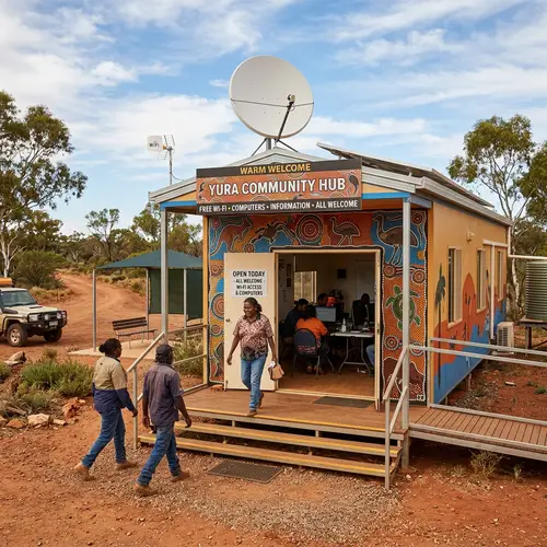 Welcoming Portable Building with WiFi for Communities