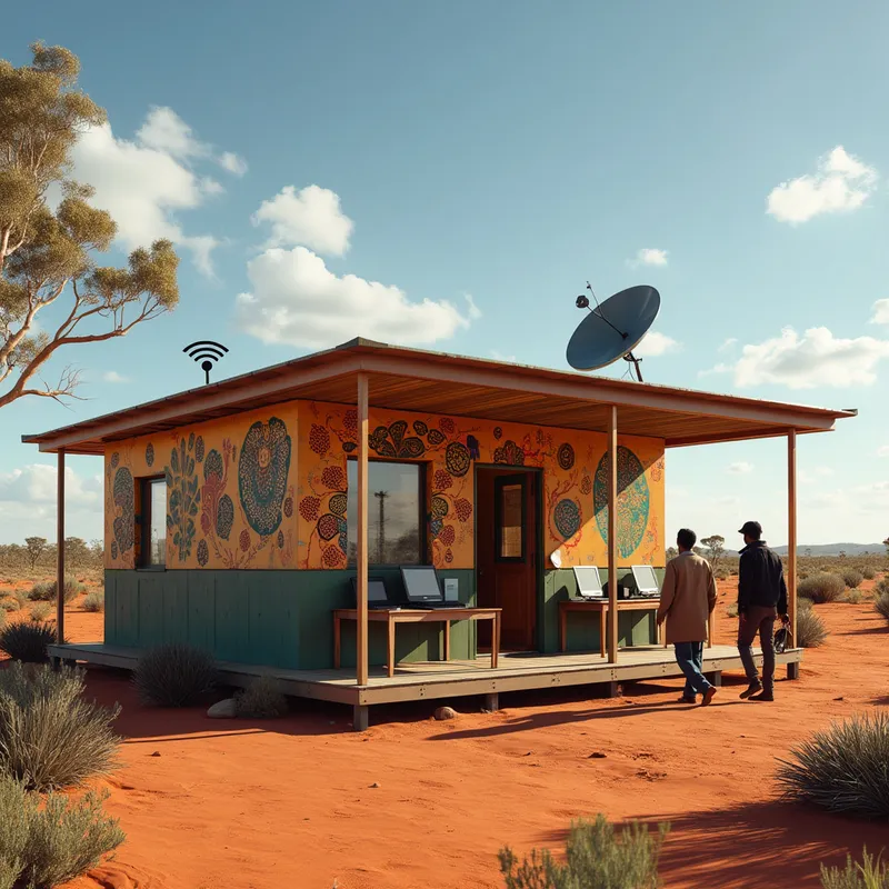 Welcoming Portable Building with WiFi for Communities