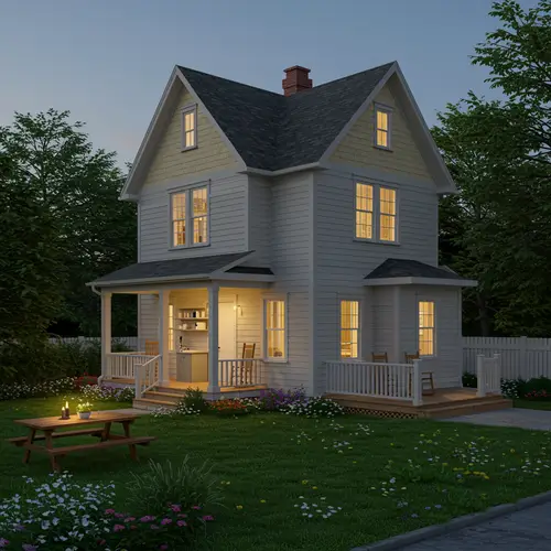 Cozy 2-Bedroom House with Kitchen & Living Room