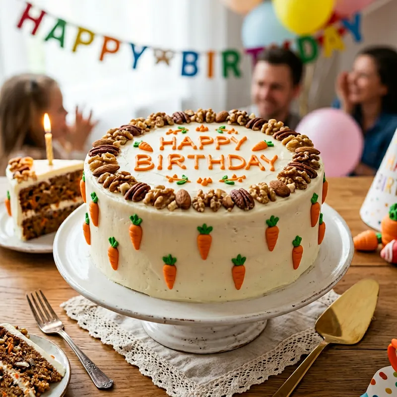 Delicious White Carrot Cake for Birthdays