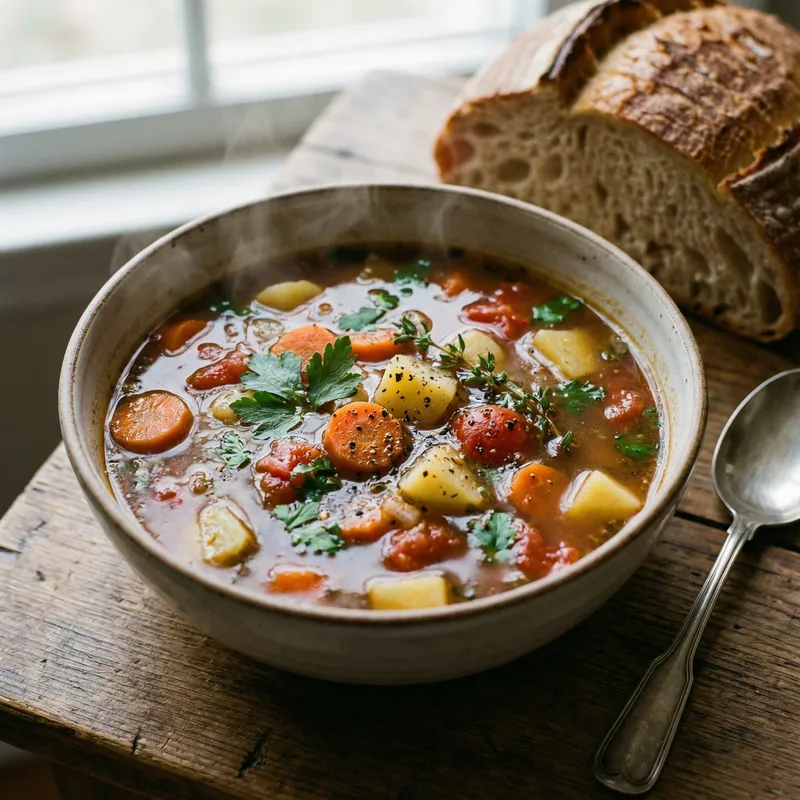Warm Winter Vegetable Soup Recipe