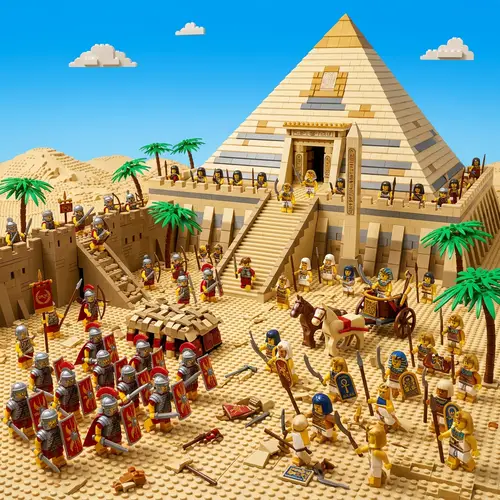 LEGO Pyramid Battle: Romans vs Egyptians