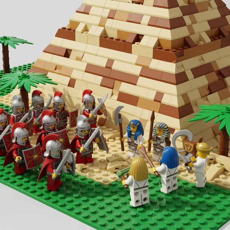 LEGO Pyramid Battle: Romans vs Egyptians