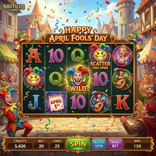 Happy April Fools Day Online Slot | Nautilus Games