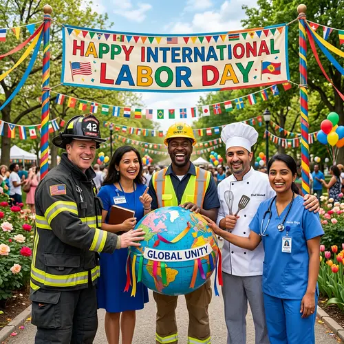 Happy International Labor Day Celebration