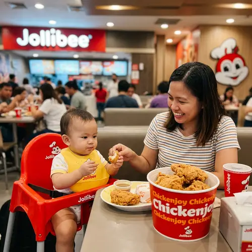 Jollibee Chicken Joy with Baby - Delightful Moments