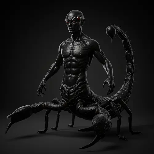 Black Scorpion Human Hybrid Creature