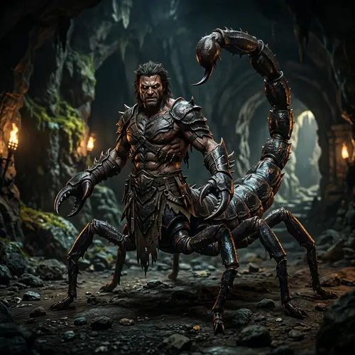 Black Scorpion Human Hybrid Creature