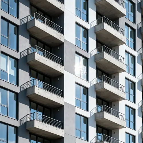 Modern Concrete Apartment Building Design