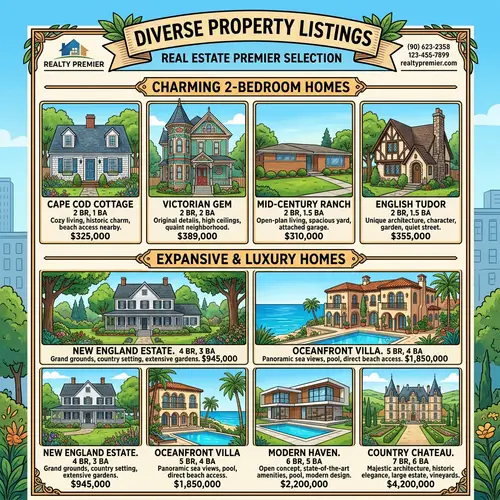 Explore Diverse Property Listings | Houses in Cape Cod, Victorian, Ranch, Tudor Styles & More
