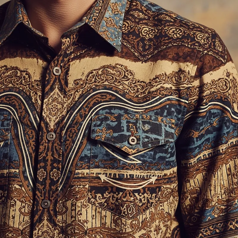 Cowboy Style Printed Apparel