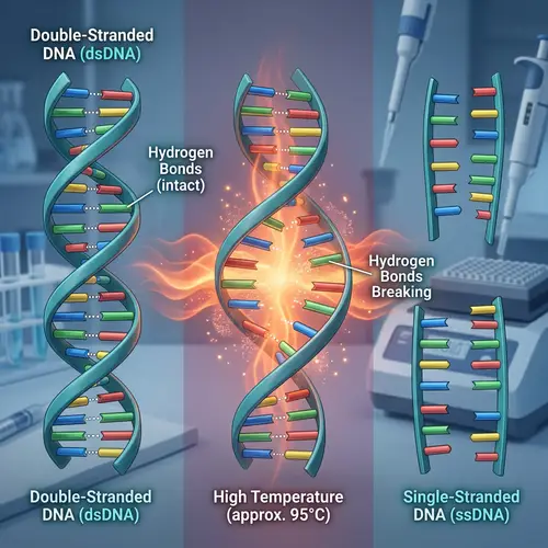 3D Denaturing Process of DNA in PCR