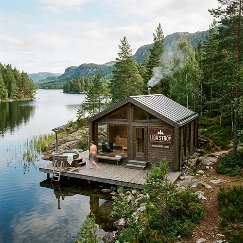 Scandinavian Bathhouse by Liga Stroy - Nature View